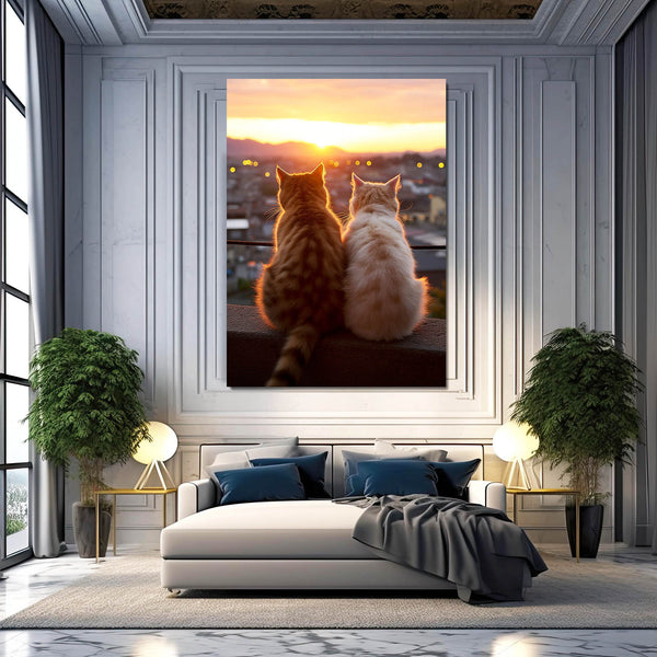 Lovely Cat Art Wall | MusaArtGallery™