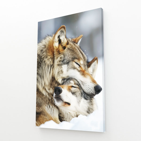 Loving Embrace Wolf Art | MusaArtGallery™