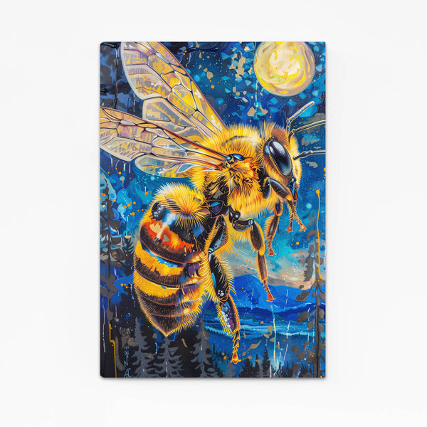 Lunar Glow Bee Art | MusaArtGallery™