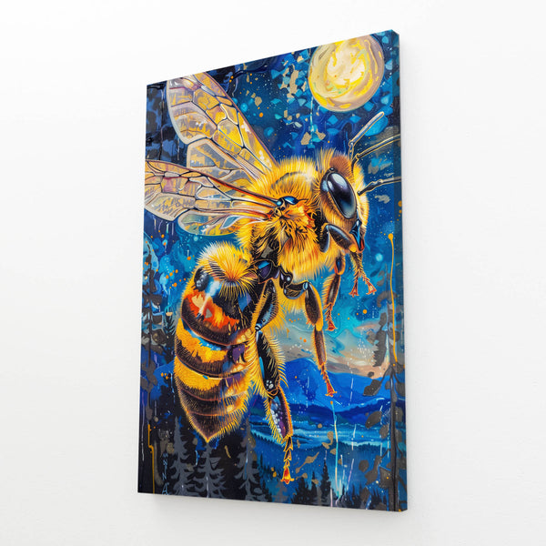 Lunar Glow Bee Art | MusaArtGallery™