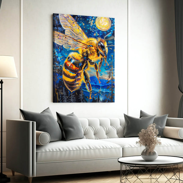 Lunar Glow Bee Art | MusaArtGallery™