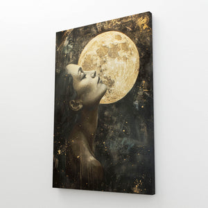 Lunar Moon Canvas Art   | MusaArtGallery™