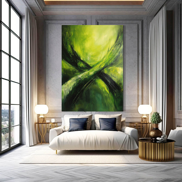 Lush Harmony Green Abstract Art | MusaArtGallery™