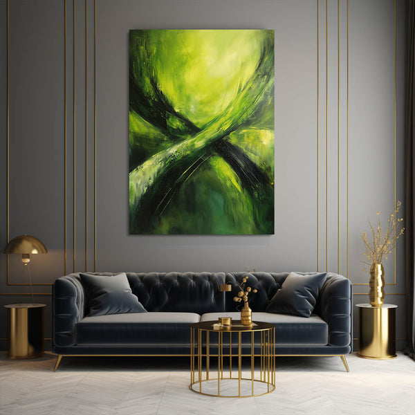 Lush Harmony Green Abstract Art | MusaArtGallery™