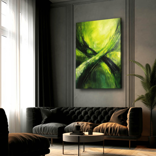 Lush Harmony Green Abstract Art | MusaArtGallery™