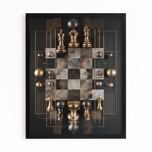 Luxury Chess Board Wall Art