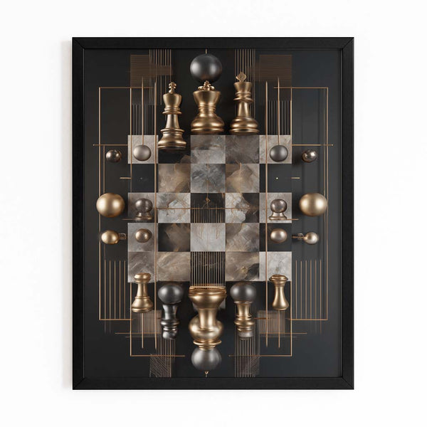 Luxury Chess Board Wall Art