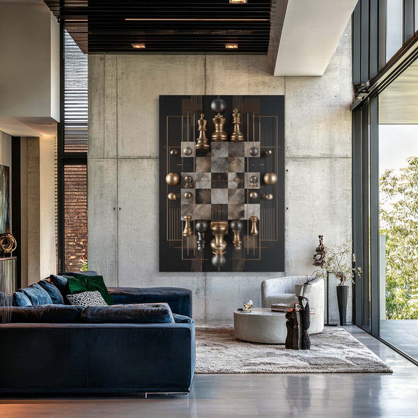 Luxury Chess Board Wall Art