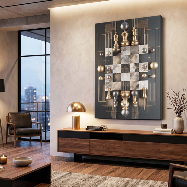 Luxury Chess Board Wall Art