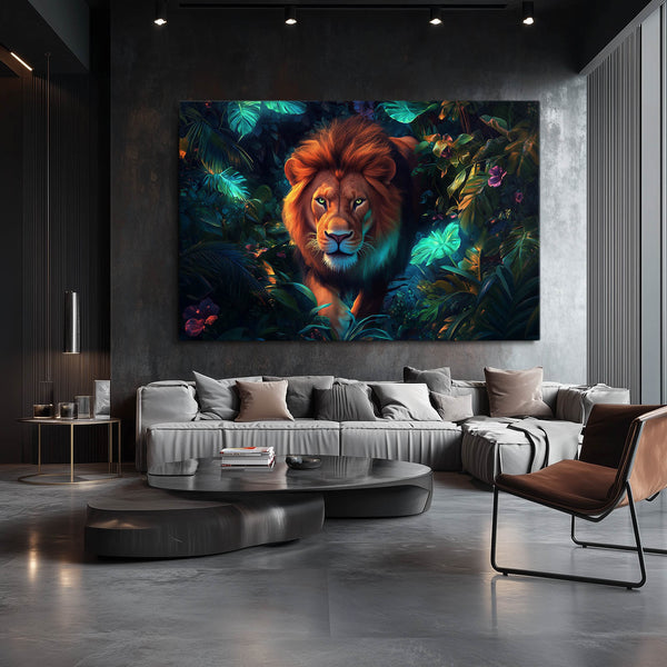 Majestic Jungle Lion Wall Art | MusaArtGallery™