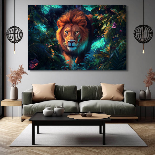 Majestic Jungle Lion Wall Art | MusaArtGallery™