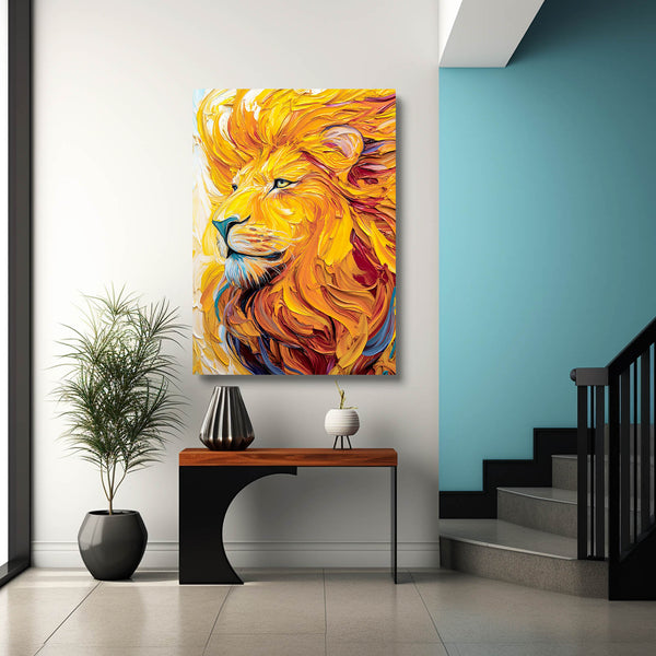 Majestic Lion Canvas Wall Art | MusaArtGallery™