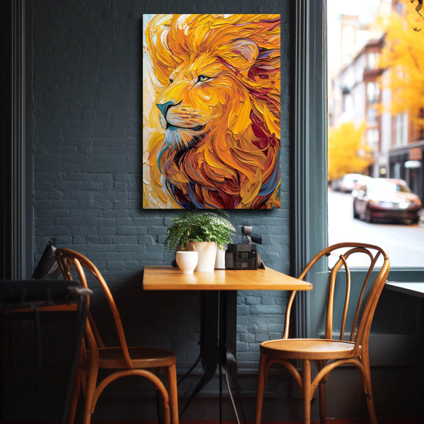 Majestic Lion Canvas Wall Art | MusaArtGallery™