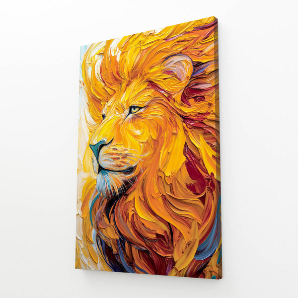 Majestic Lion Canvas Wall Art | MusaArtGallery™