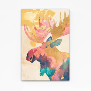 Majestic Moose Boho Wall Art | MusaArtGallery™