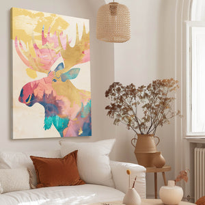 Majestic Moose Boho Wall Art | MusaArtGallery™