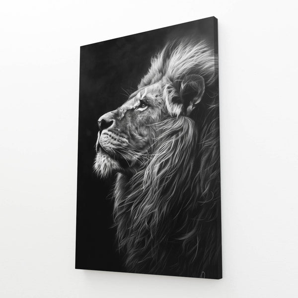 Majestic Profile Lion Wall Art | MusaArtGallery™