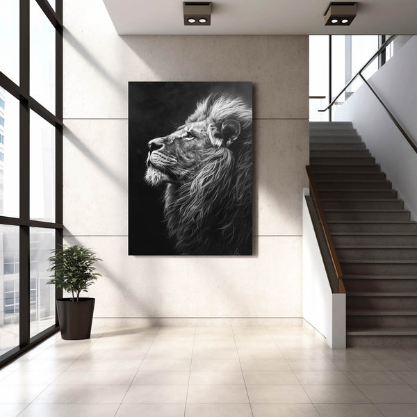 Majestic Profile Lion Wall Art | MusaArtGallery™