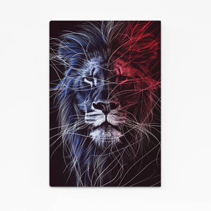 Majestic Split Lion Wall Art | MusaArtGallery™