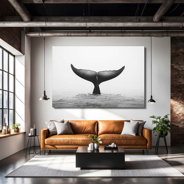 Majestic Tail Whale Art | MusaArtGallery™