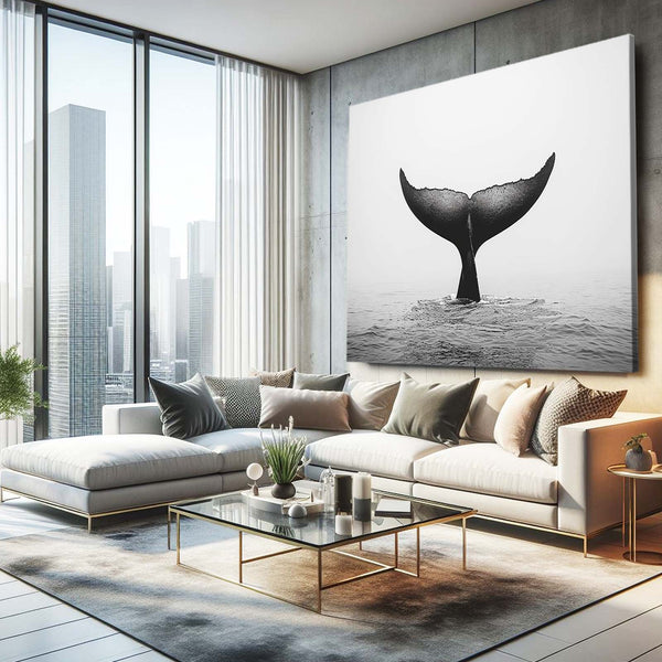 Majestic Tail Whale Art | MusaArtGallery™