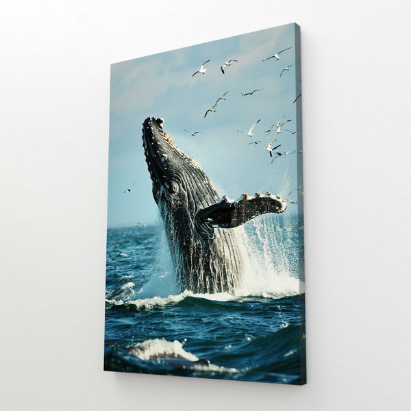 Majestic Whale Breach Art | MusaArtGallery™