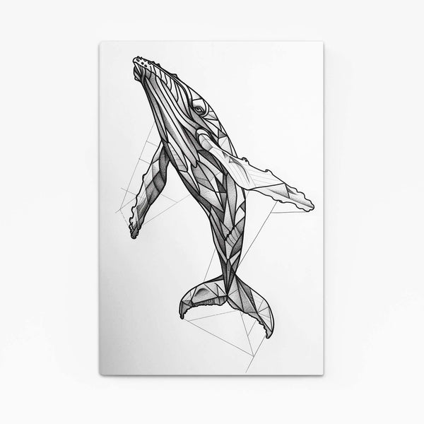 Majestic Whale Geometry Wall Art | MusaArtGallery™