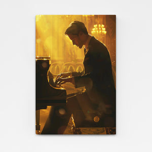 Man Playing Piano Art  | MusaArtGallery™