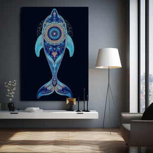 Mandala Dolphin Art