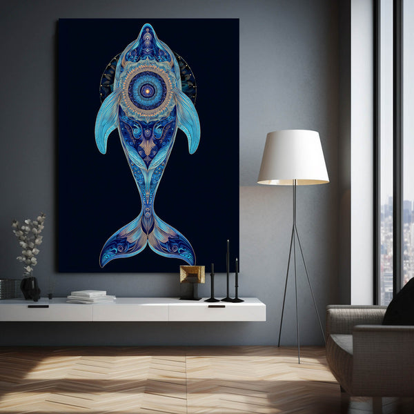 Mandala Dolphin Art