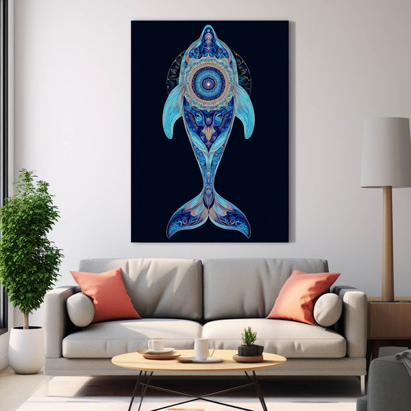 Mandala Dolphin Art