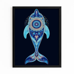 Mandala Dolphin Art