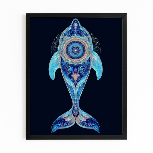 Mandala Dolphin Art