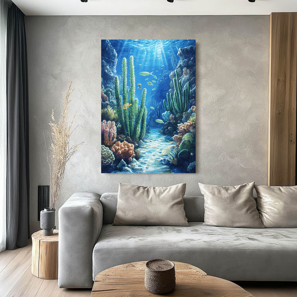 Marine Cactus Wall Art