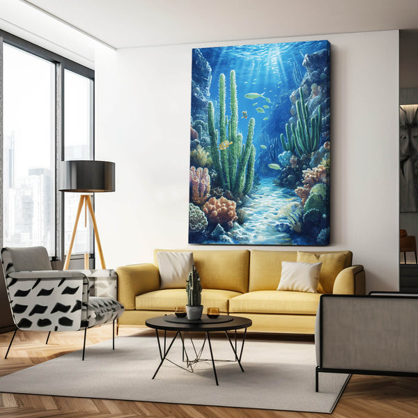 Marine Cactus Wall Art