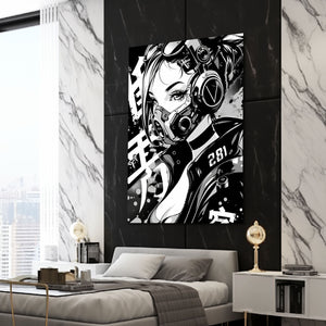 Mask Rebel Cyberpunk Art | MusaArtGallery™