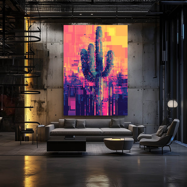 Matrix Cactus Art
