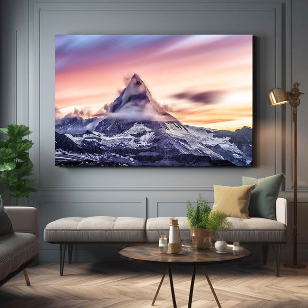 Matterhorn Sunset Canvas Art  | MusaArtGallery™