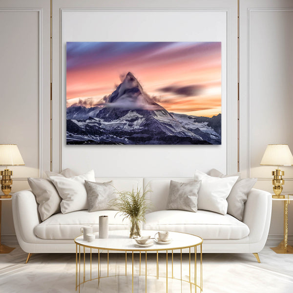 Matterhorn Sunset Canvas Art  | MusaArtGallery™