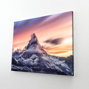 Matterhorn Sunset Canvas Art  | MusaArtGallery™