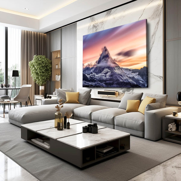 Matterhorn Sunset Canvas Art  | MusaArtGallery™