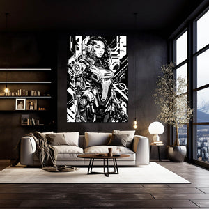Mech Femme Cyberpunk Art | MusaArtGallery™