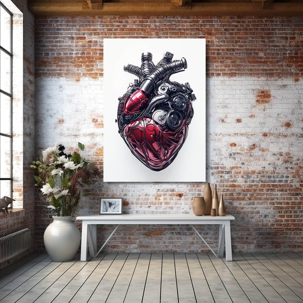 Mechanical Heart Cyberpunk Art | MusaArtGallery™