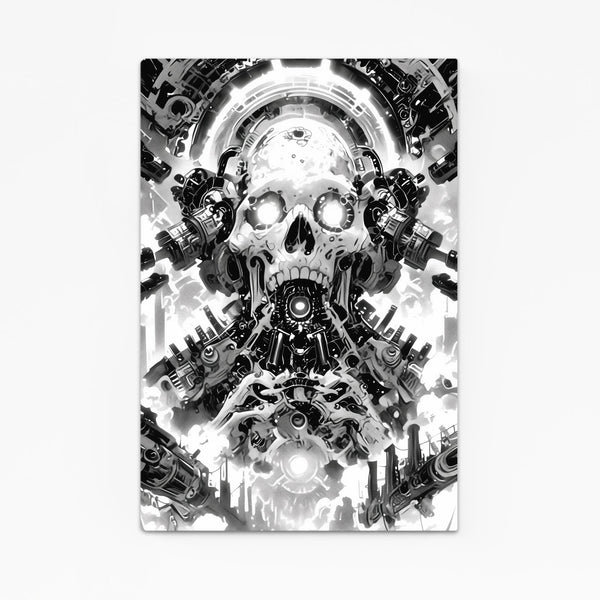 Mechanical Skull Cyberpunk Art | MusaArtGallery™