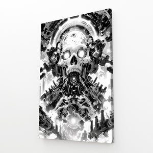 Mechanical Skull Cyberpunk Art | MusaArtGallery™