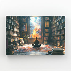 Meditation Trippy Art Canvas