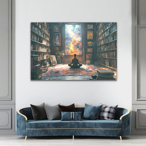 Meditation Trippy Art Canvas