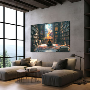 Meditation Trippy Art Canvas