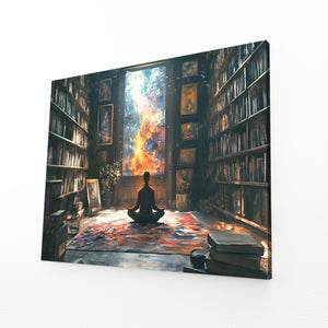 Meditation Trippy Art Canvas