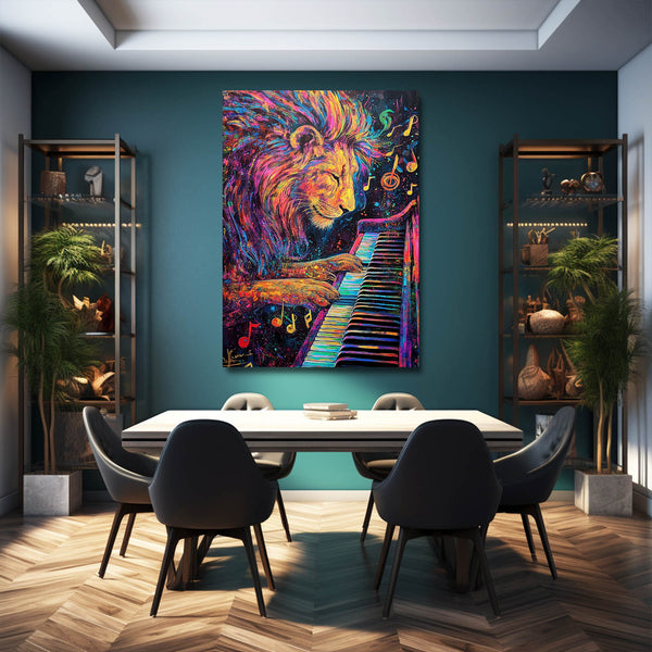 Melodic Lion Wall Art | MusaArtGallery™